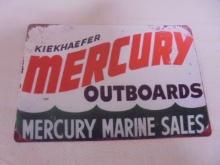 Mercury Outboard Metal Advertisement Sign