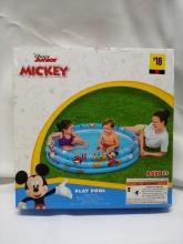 48”x48”x9.8” Disney Junior Mickey Mouse Inflatable Pool- MSRP $18