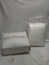 Pair of White Standard/Queen Size Bed Pillows