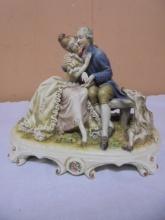 Beautiful A Borsato Milano Italy Porcelain Victorian Figurine