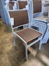 New Outdoor Aluminum Frame Chairs with Woven Seat and Back