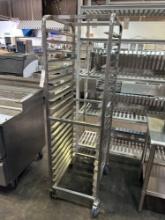 Win Holt 20 Slot Stainless Steel Sheet Pan Rack on Casters
