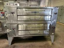 Bakers Pride Mdl. Y802 Double Deck Gas Pizza Oven