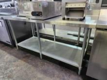 72 in. x 30 in. Stainless Steel Top Table