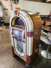 Rock Ola Mdl. CD8C JR 100 Disc CD Jukebox with 7 Table Satellite Song Selectors