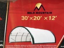 UNUSED 30FT x 20FT x 12FT Dome Storage Shelter