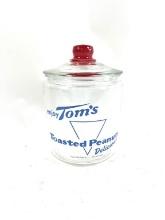 Tom's Toasted Peanuts Glass Jar