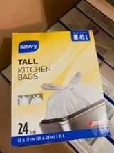 APPROX. 240 TALL KITCHEN GARBAGE BAGS