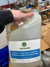4 OF 3.78 L BOTTLES OF REGARD CARPET AND UPHOLSTERY CLEANER