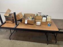 (2) Folding Tables & Contents, Pipe Fittings