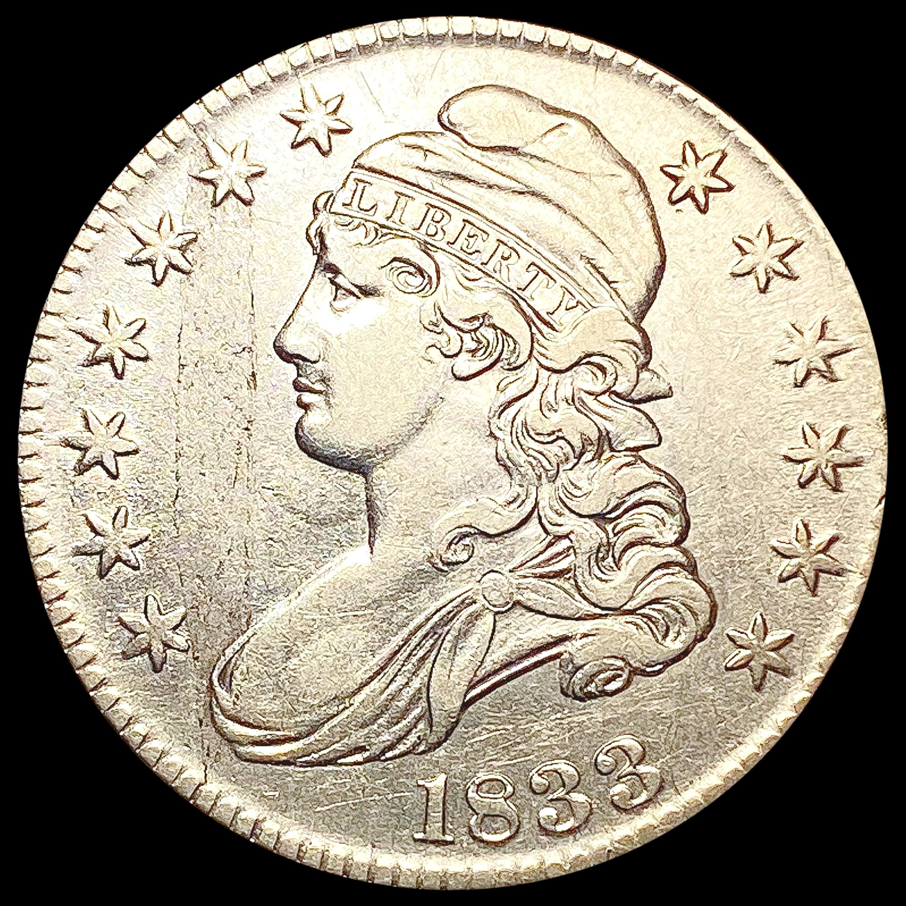 1833 Capped Bust Half Dollar CLOSELY UNCIRCULATED