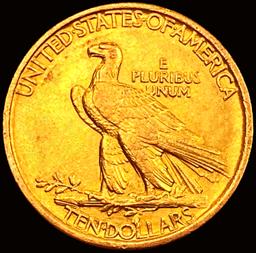 1907 No Motto $10 Gold Eagle CHOICE BU