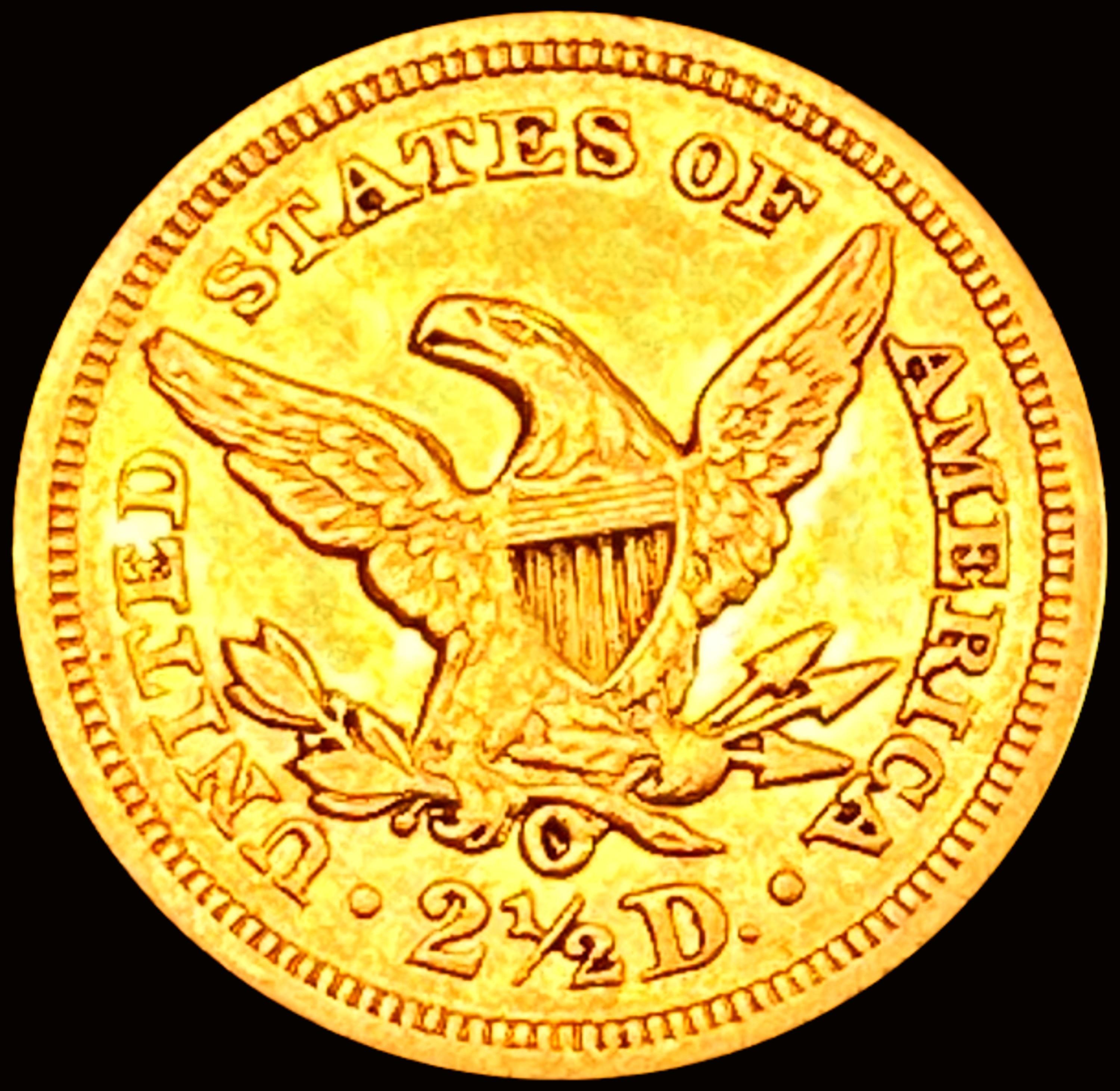 1852-O $2.50 Gold Quarter Eagle CHOICE AU