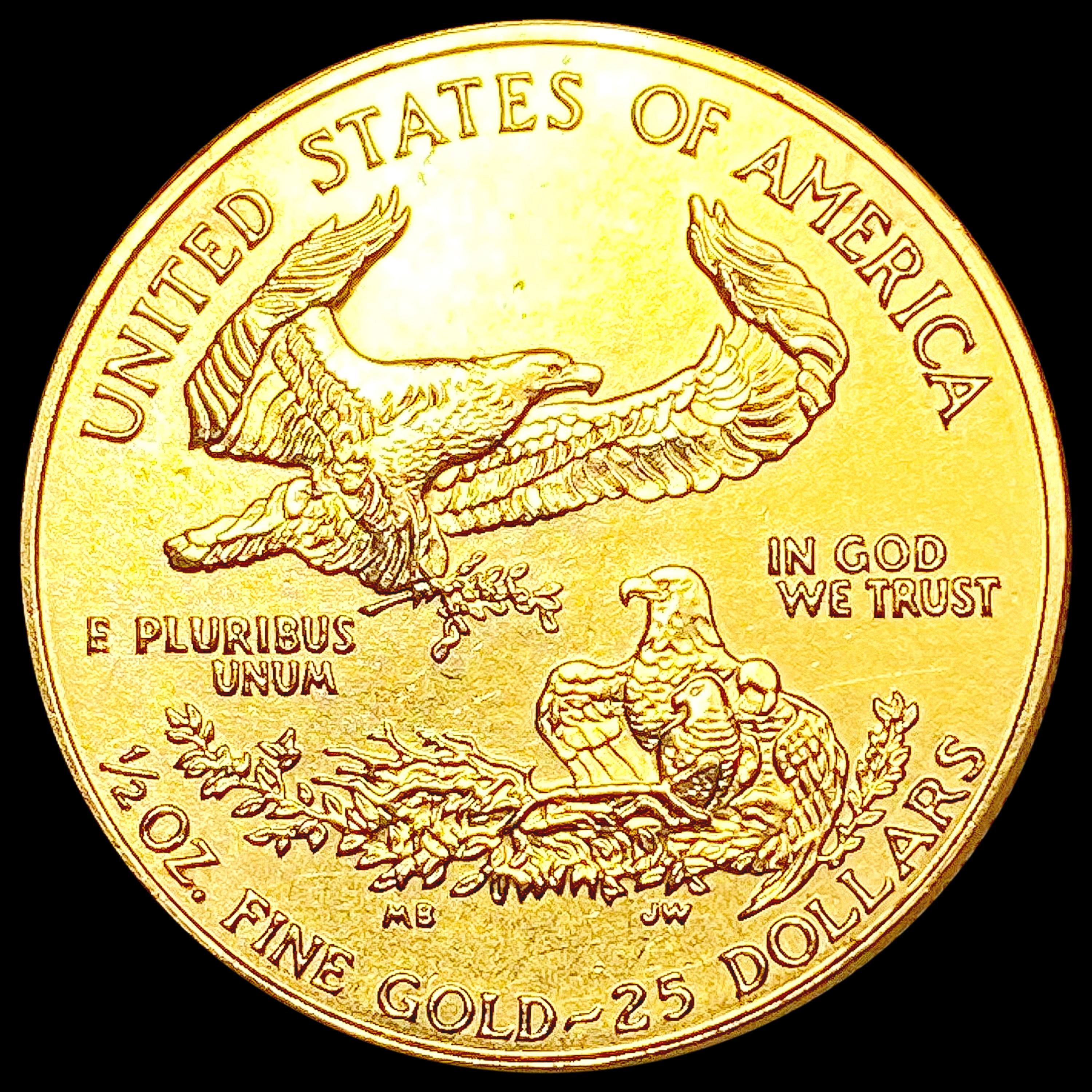 1997 US 1/2oz Gold $25 Eagle SUPERB GEM BU