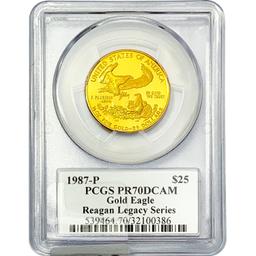 1987-P $25 1/2oz. Gold Eagle PCGS PR70 DCAM