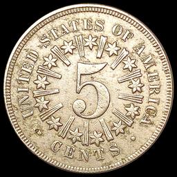 1866 Shield Nickel NEARLY UNCIRCULATED