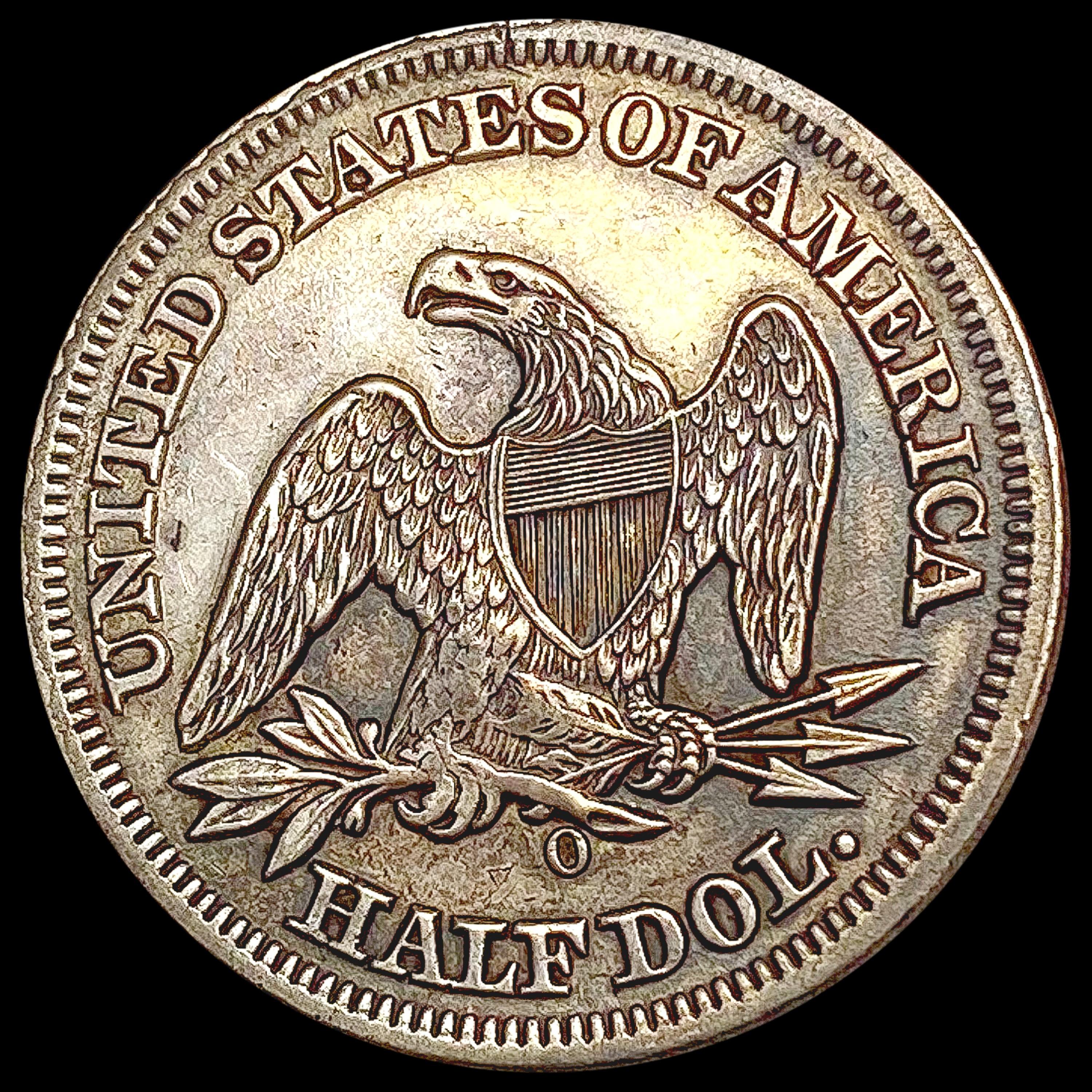 1854-O Arws Seated Liberty Half Dollar NEARLY UNCI