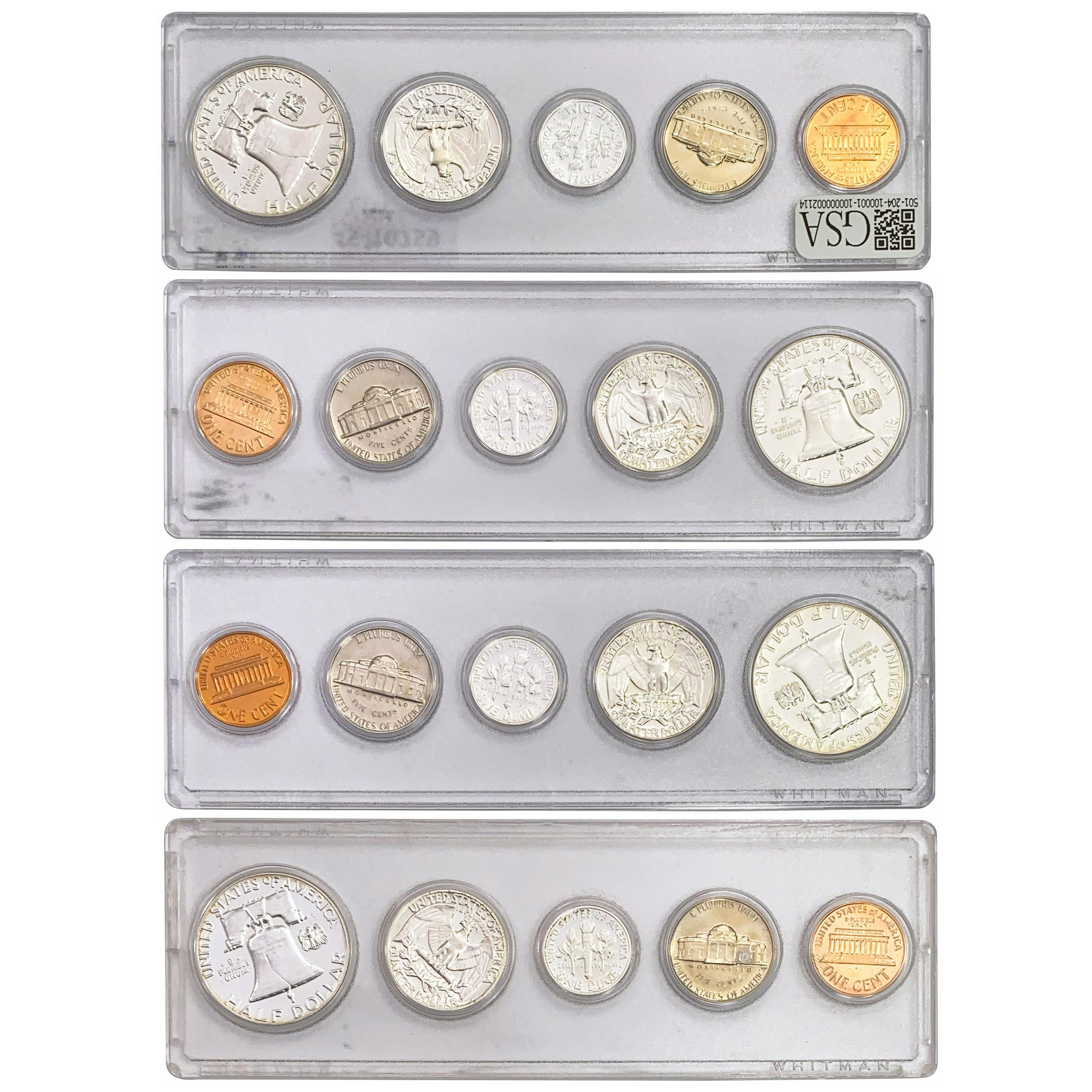 1960-1962 US Proof Mint Sets [20 Coins]