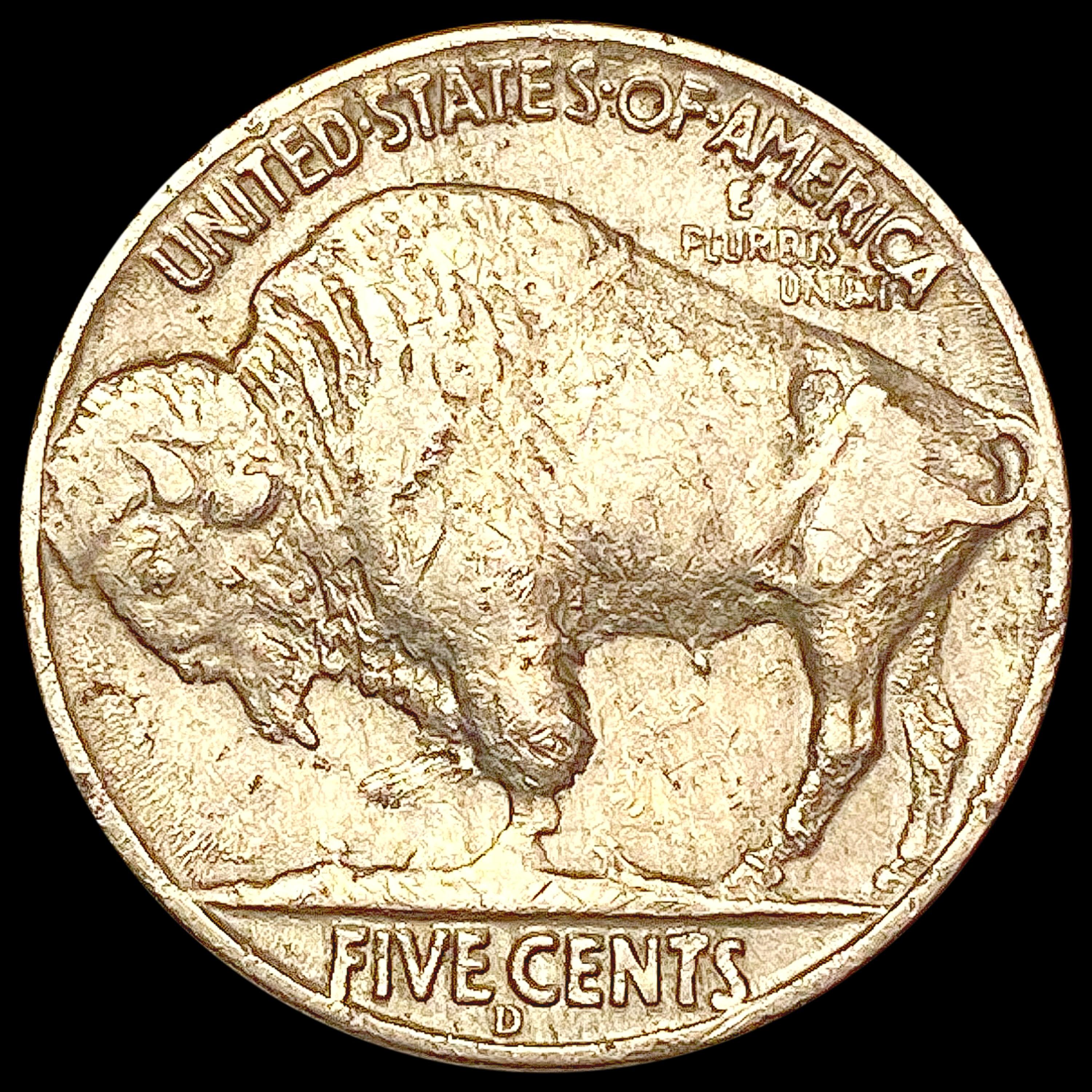 1937-D 3-Leg Buffalo Nickel NEARLY UNCIRCULATED