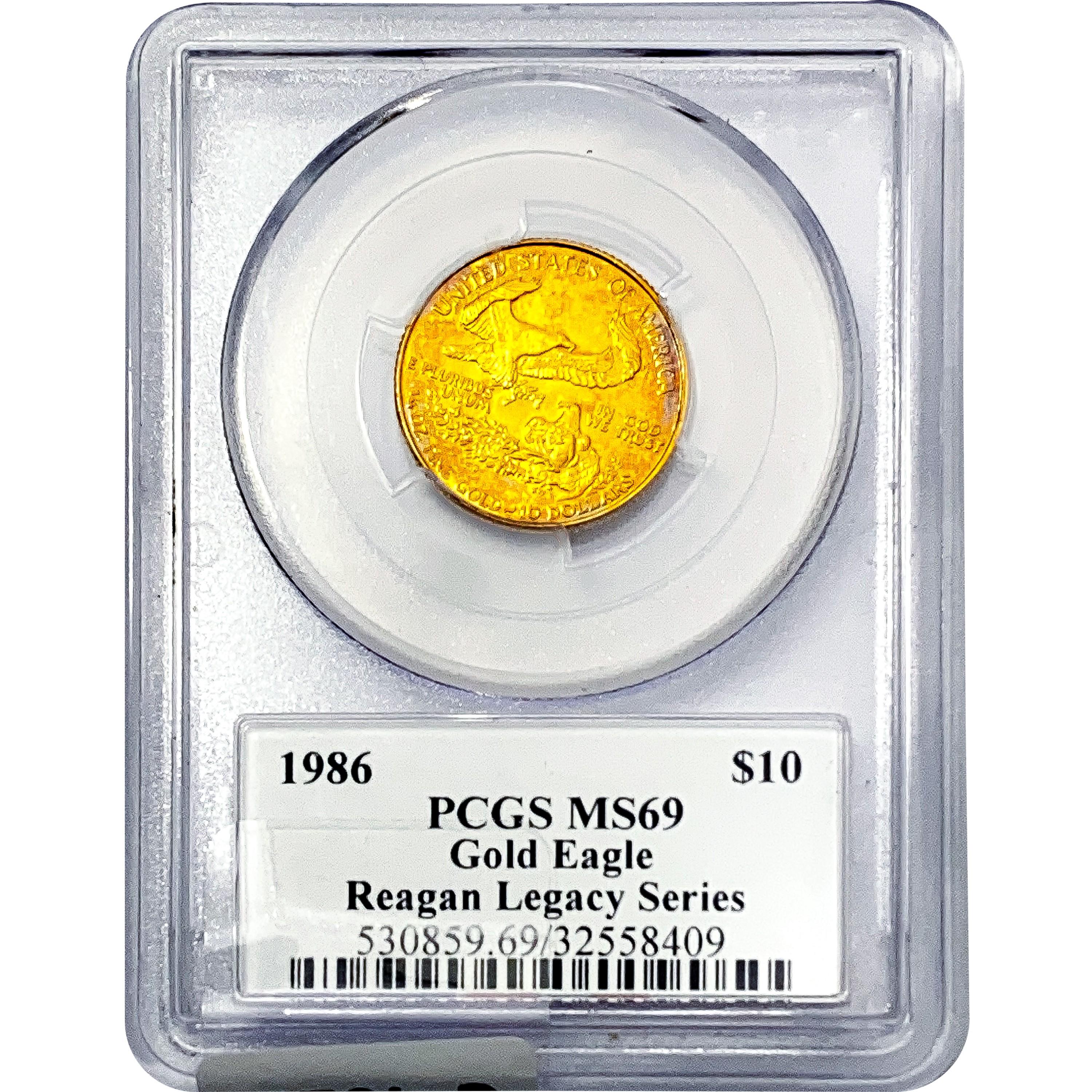 1986 $10 1/4oz. Gold Eagle PCGS MS69