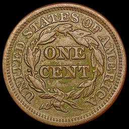 1846 Sm Date Braided Hair Large Cent NEARLY UNCIRC
