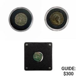 - Varied Bronze Ancient Roman Coinage [3 Coins]