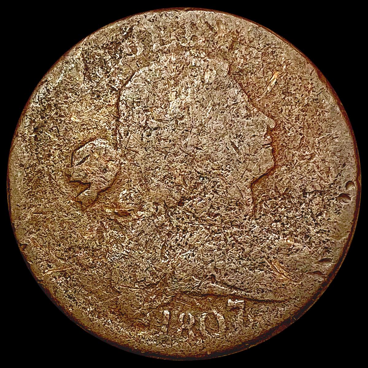 1807 / 6 Draped Bust Large Cent NICELY CIRCULATED