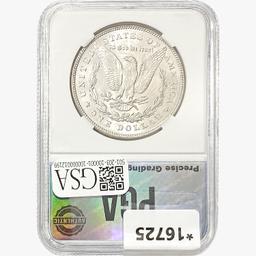 1878 7TF Morgan Silver Dollar PGA MS63 REV 78