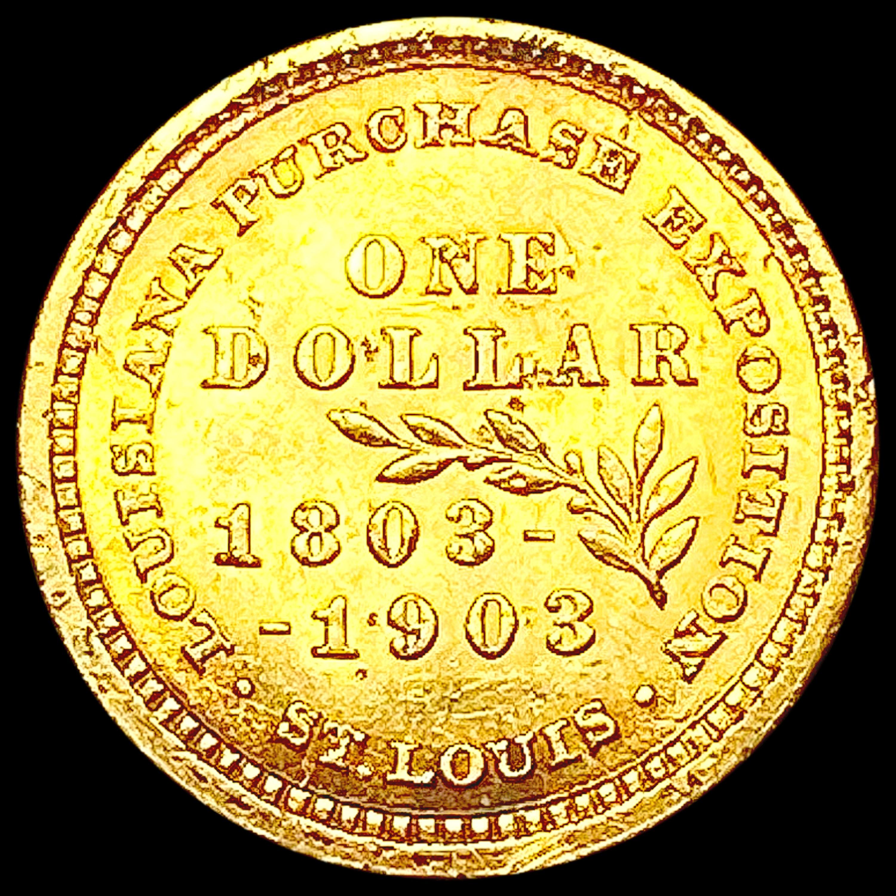 1903 Lousiana Purchase Expo Rare Gold Dollar UNCIR