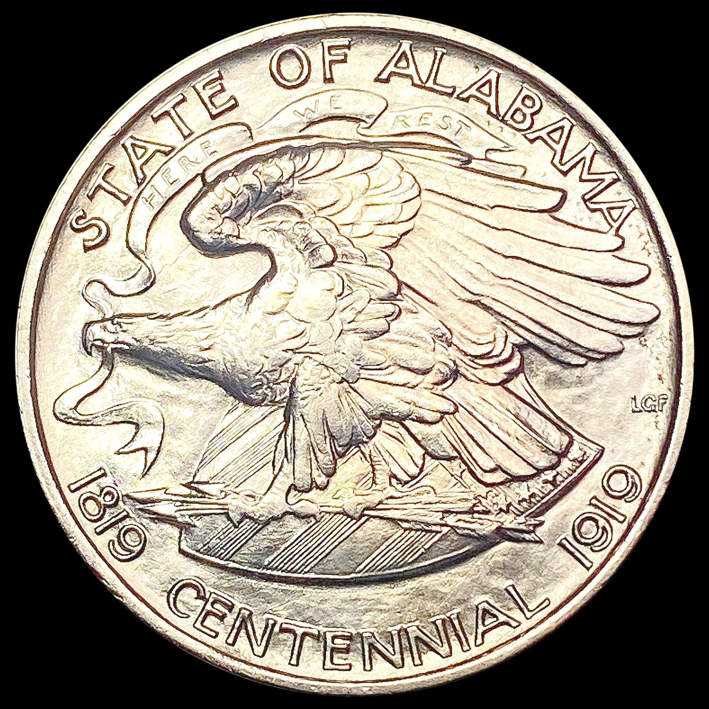 1921 2X2 Alabama Half Dollar UNCIRCULATED