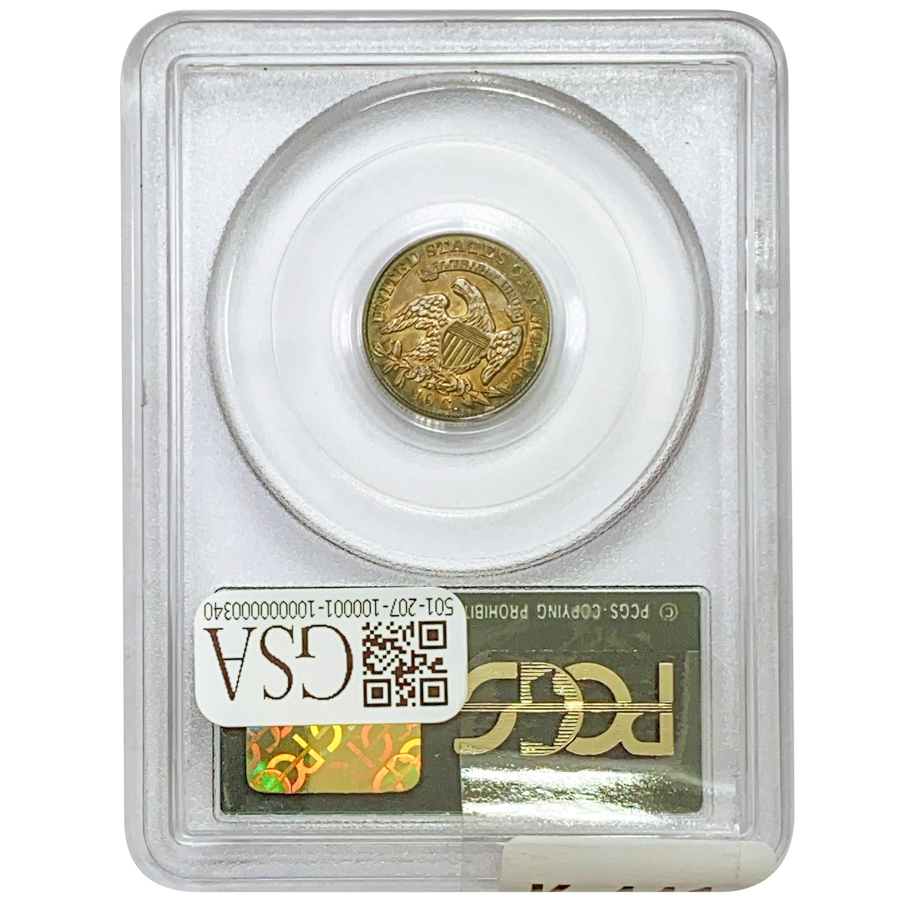 1833 CAC Capped Bust Dime PCGS XF45