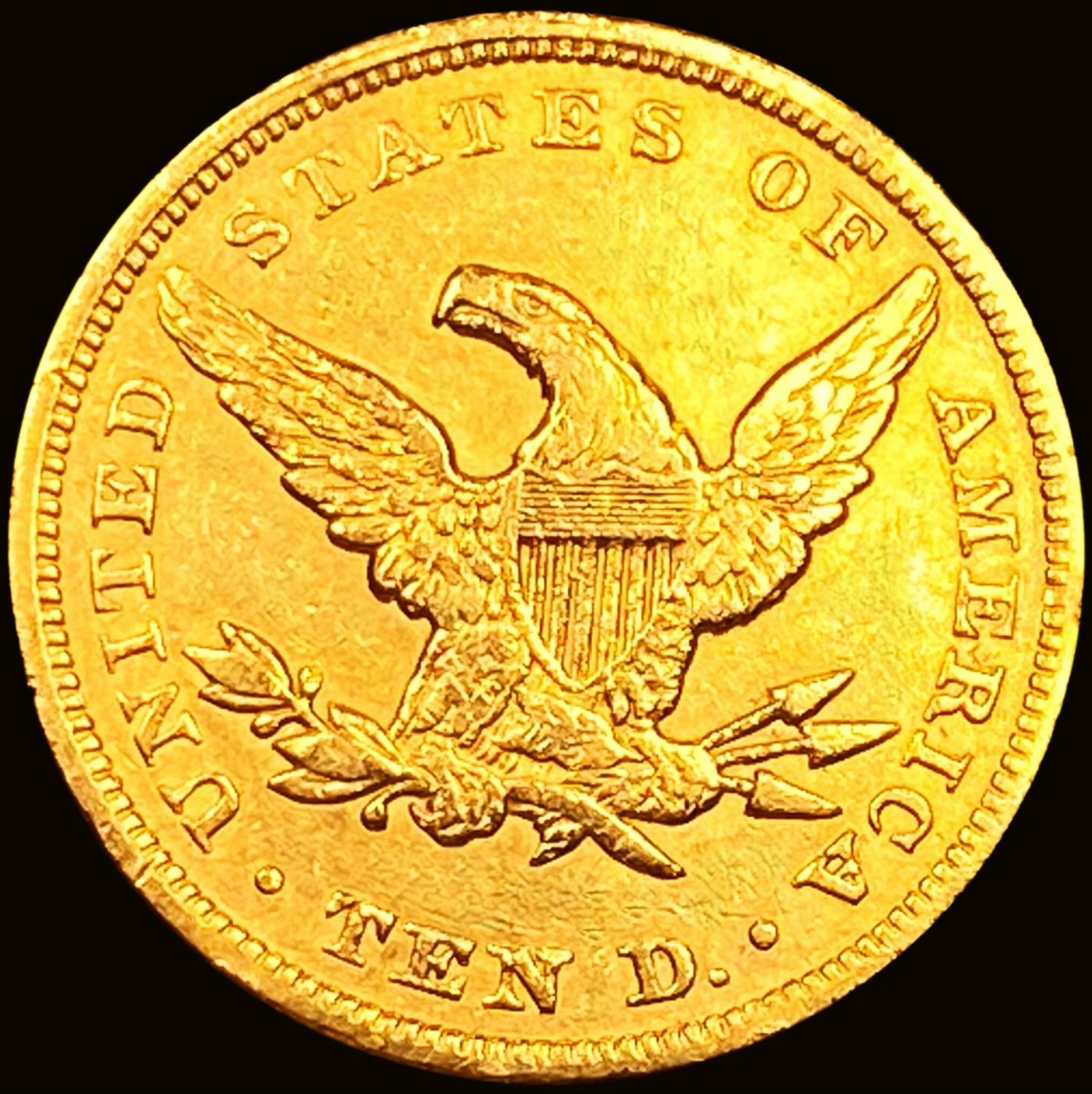 1852 $10 Gold Eagle CHOICE AU