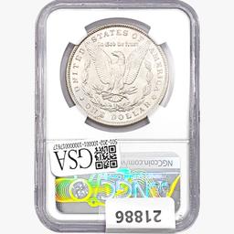 1887 Morgan Silver Dollar NGC MS66