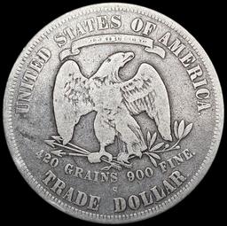 1877-S Silver Trade Dollar NICELY CIRCULATED