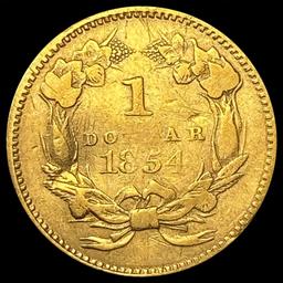 1854 Rare Gold Dollar HIGH GRADE