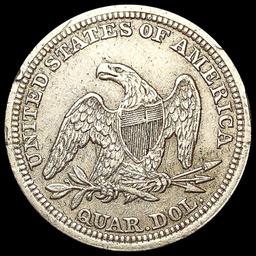 1854 Arws Seated Liberty Quarter NEARLY UNCIRCULAT