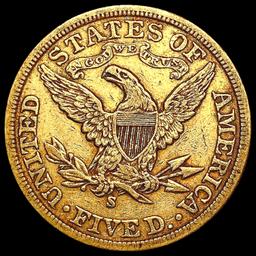 1901-S $5 Gold Half Eagle CLOSELY UNCIRCULATED