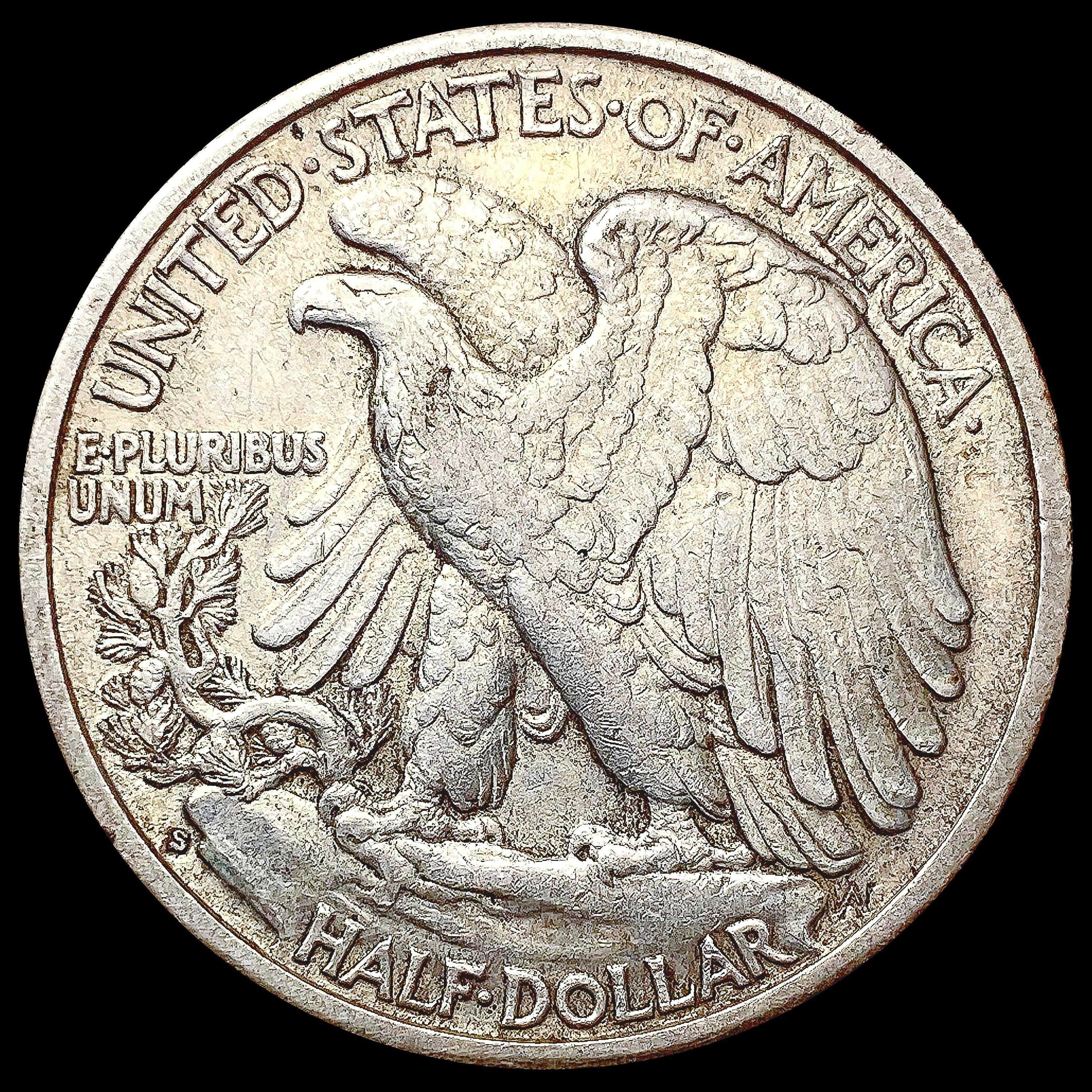 1939-S Walking Liberty Half Dollar CLOSELY UNCIRCU