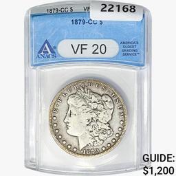 1879-CC Morgan Silver Dollar ANACS VF20