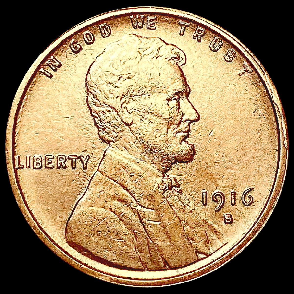 1916-S Wheat Cent UNCIRCULATED