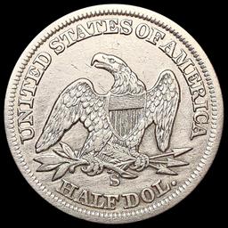 1861-S Seated Liberty Half Dollar CLOSELY UNCIRCUL