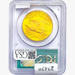 1927 $20 Gold Double Eagle PCGS MS61