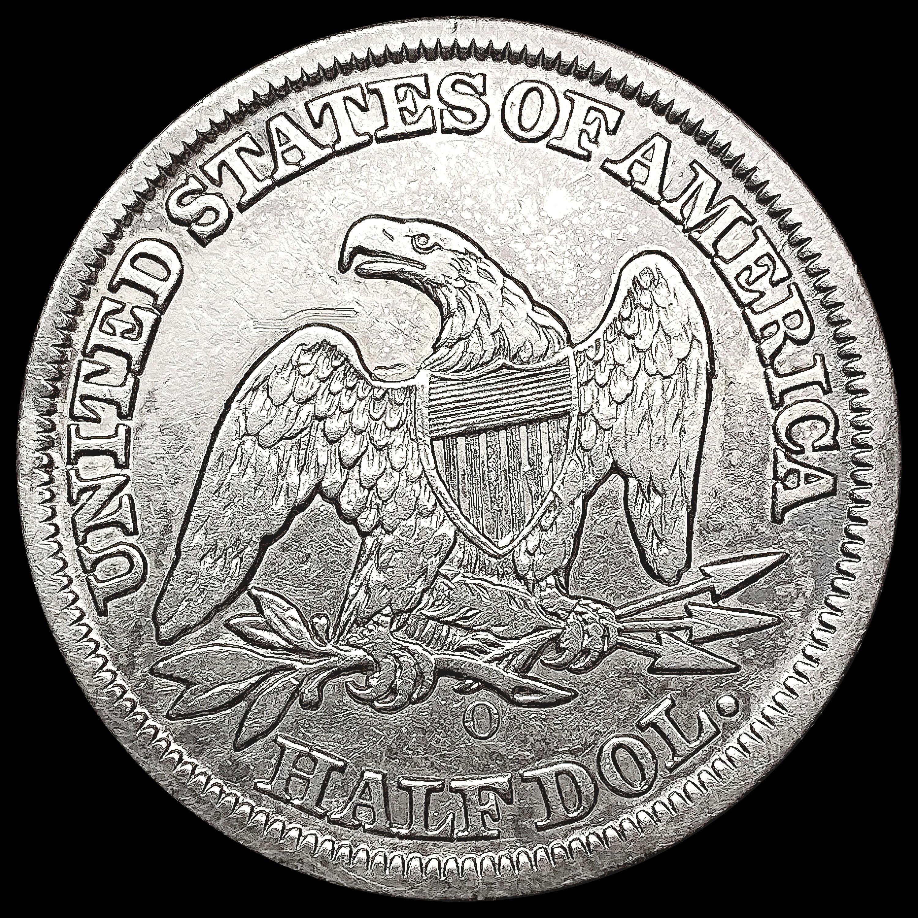1857-O Seated Liberty Half Dollar CLOSELY UNCIRCUL