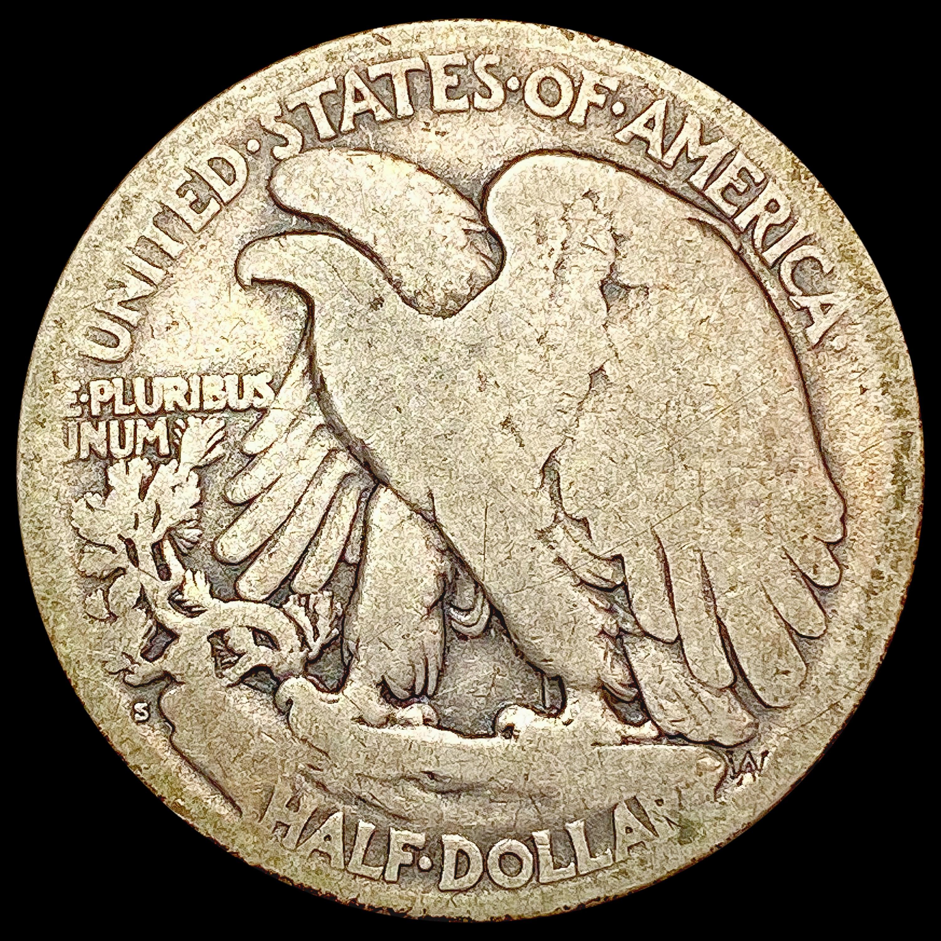 1921-S Walking Liberty Half Dollar NICELY CIRCULAT