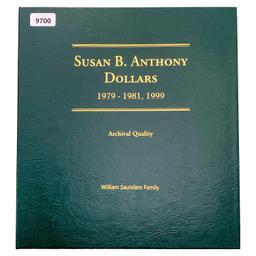1979-1999 Susan B Anthony Dollars Set [18 Coins]