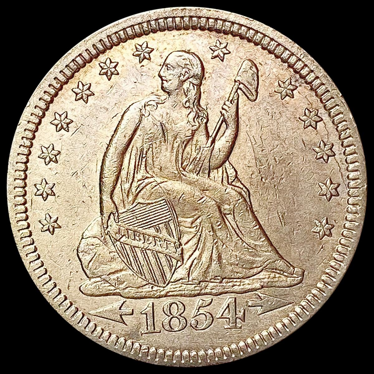 1854 Seated Liberty Quarter UNCIRCULATED