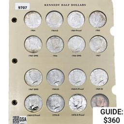 1964-1987 Kennedy Half Dollar set W/Proofs [80 Coi