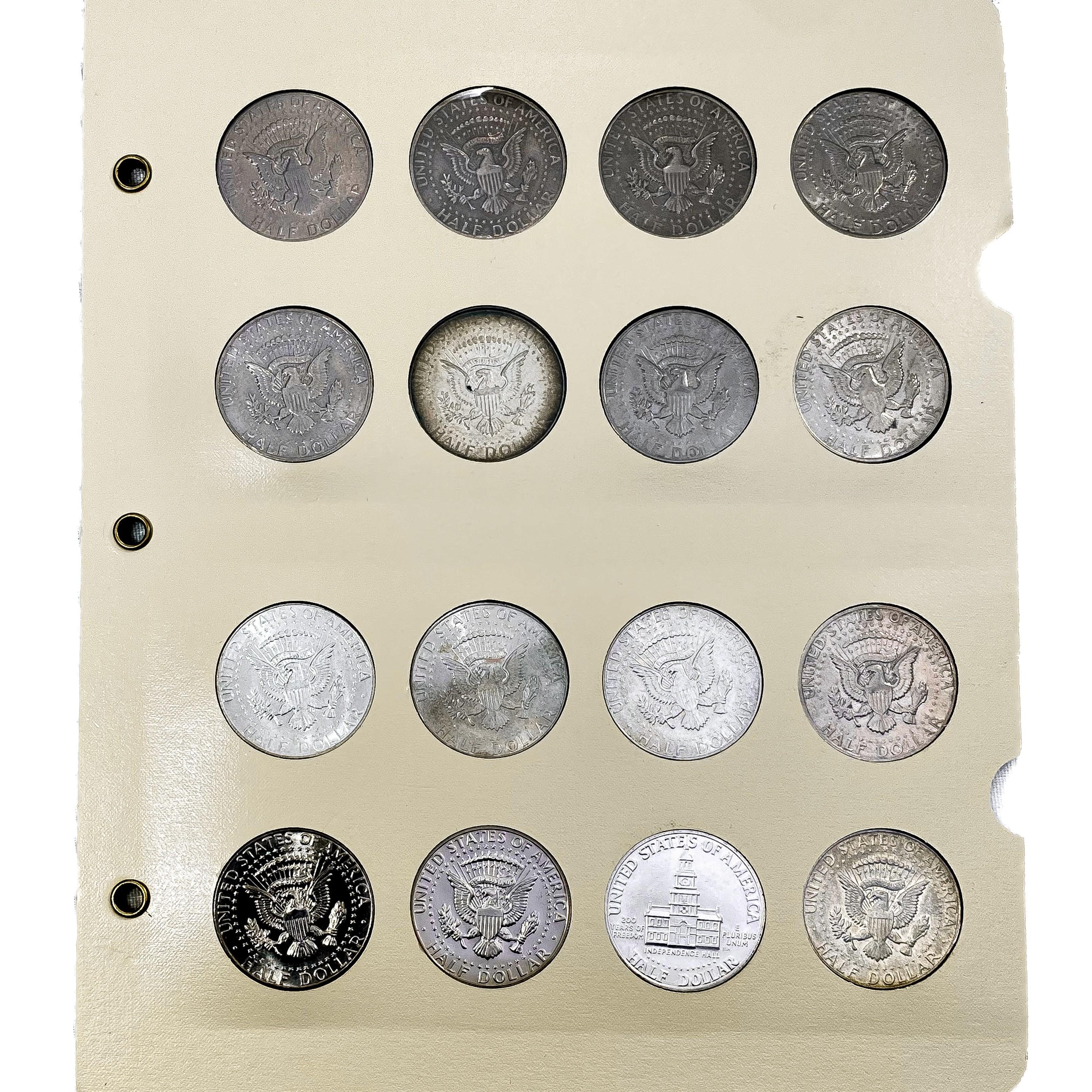 1964-1987 Kennedy Half Dollar set W/Proofs [80 Coi