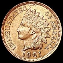 1901 RED Indian Head Cent CHOICE BU