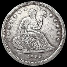1839 Seated Liberty Quarter NEARLY UNCIRCULATED